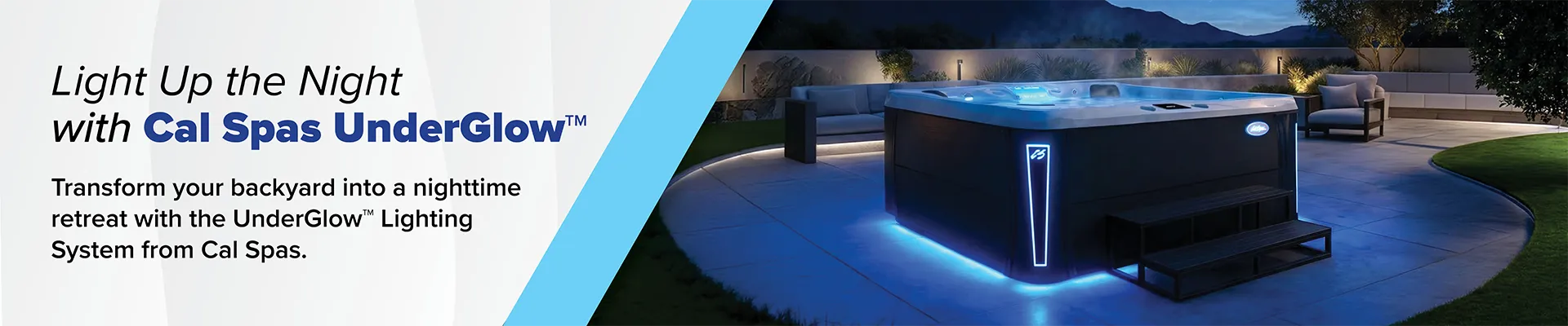 Calspas hot tub being used in a family setting - Clive