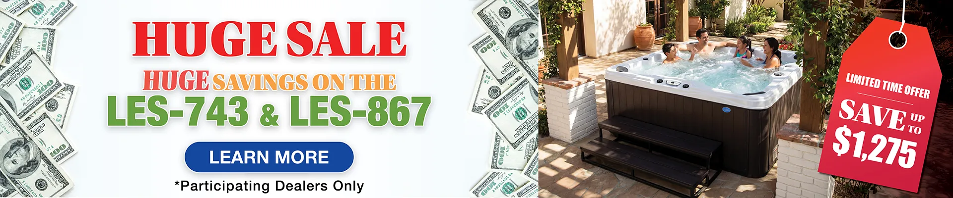 Calspas hot tub being used in a family setting - Clive